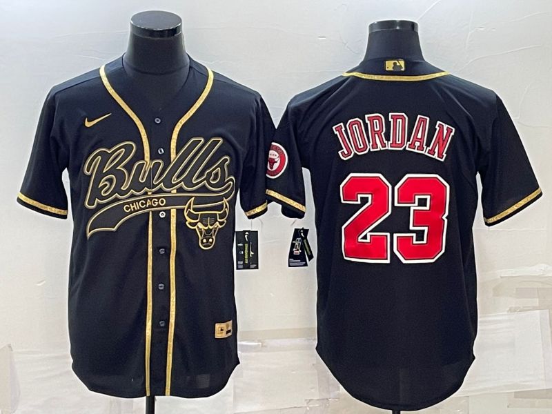 Men Chicago Bulls #23 Jordan Black 2022 Nike Co branded NBA Jerseys->new england patriots->NFL Jersey